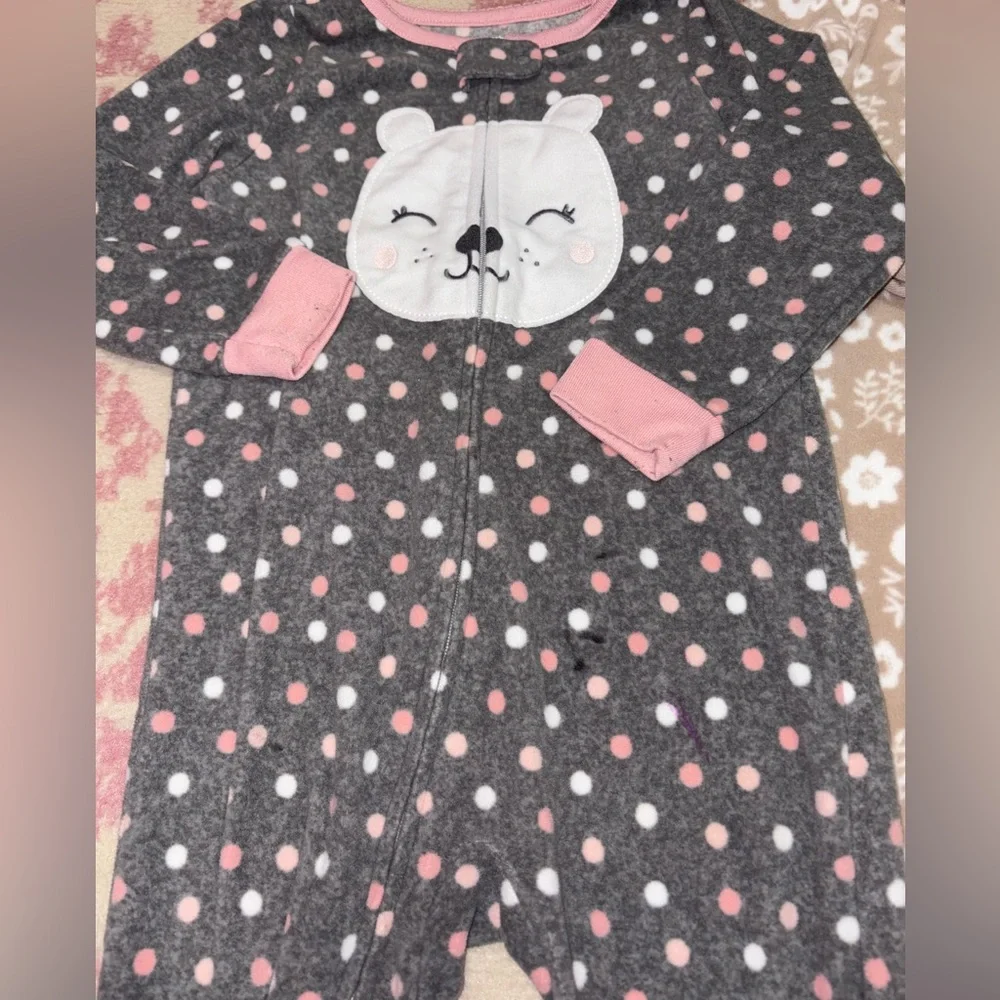 Fleece Footie Pajamas Bundle 3T Girl